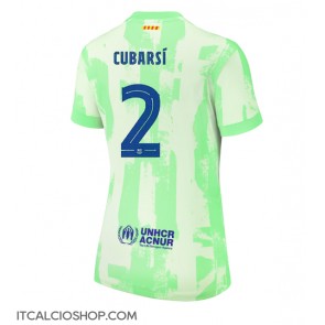 Barcelona Pau Cubarsi #2 Terza Maglia Femmina 2024-25 Manica Corta